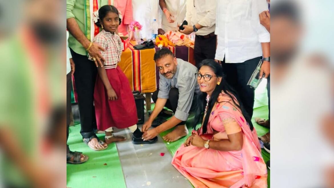 MLA Distributes Shoes